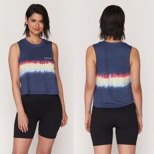 Spiritual Gangster 🌈 tie die crop tank